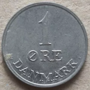 Denmark 1970 1 Øre coin - Picture 1 of 2