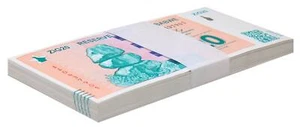 Simbabwe 20 Zig, 2024, P-111, UNC, x 100 Stück Konvolut Packung - Bild 1 von 2