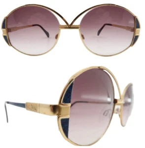 1980’s CAZAL Iconic Sonnenbrille in Gold Metal, Made in West Germany, Unisex - Bild 1 von 6