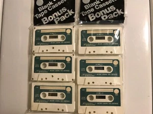 Compact Cassette Blank C90 Audio Cassettes New Sealed Vintage-2 Packs of 3 - Picture 1 of 4