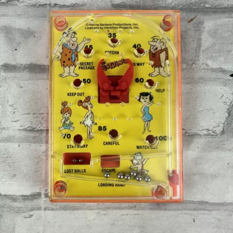 Hanna Barbera FLINTSTONE Mini Pachinko Pinball Game Hamilton Projects Cover