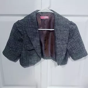 Womens Y2K Vintage Mini Half Jacket Size Medium LUX - Picture 1 of 6