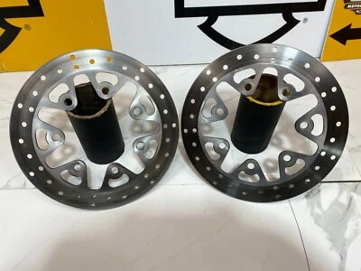 OEM 09-25 Harley Touring 11.8”in 7hole Brake Rotors Disc Chisel Slicer Agitator - Image 1 of 4