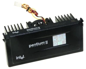 PROZESSOR CPU INTEL PENTIUM II 350MHZ  SL2U4 SLOT 1 KÜHLER 3-PIN 512MB CACHE - Bild 1 von 2