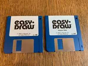EASY DRAW 2.35 PROGRAM ATARI ST COMPUTER 3.5" INCH FLOPPY(S) TESTED MINT - Picture 1 of 3