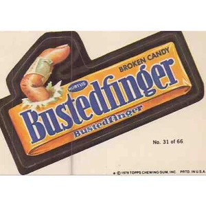 1979 Topps Wacky Packages Trading Cards / Sticker - Busted Finger - Bild 1 von 1