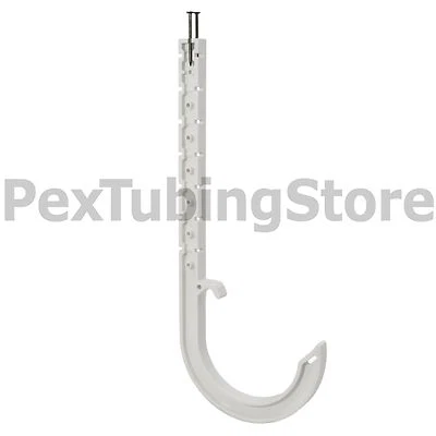 (100) Colgador de gancho en J de toba para tuberías de PVC de 3" Foto 1 de 2
