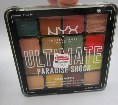 NYX PROFESSIONAL MAKEUP ~ Paradise Shock USPR02 Ultimate Color Eyeshadow Palette - Image 1 of 2