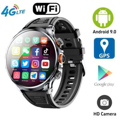 Smart Watch w 1.95 inch IPS 1100mah Battery 128GB ROM 500W Camera GPS WIFI Heart - Image 1 of 4