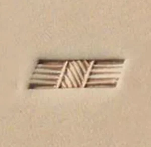 Vintage Tandy Craftool Leather Craft Stamp 505 Basketweave - Picture 1 of 4
