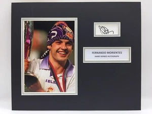 RAR Fernando Morientes Real Madrid signed Photo Display + COA AUTOGRAMM - Bild 1 von 3