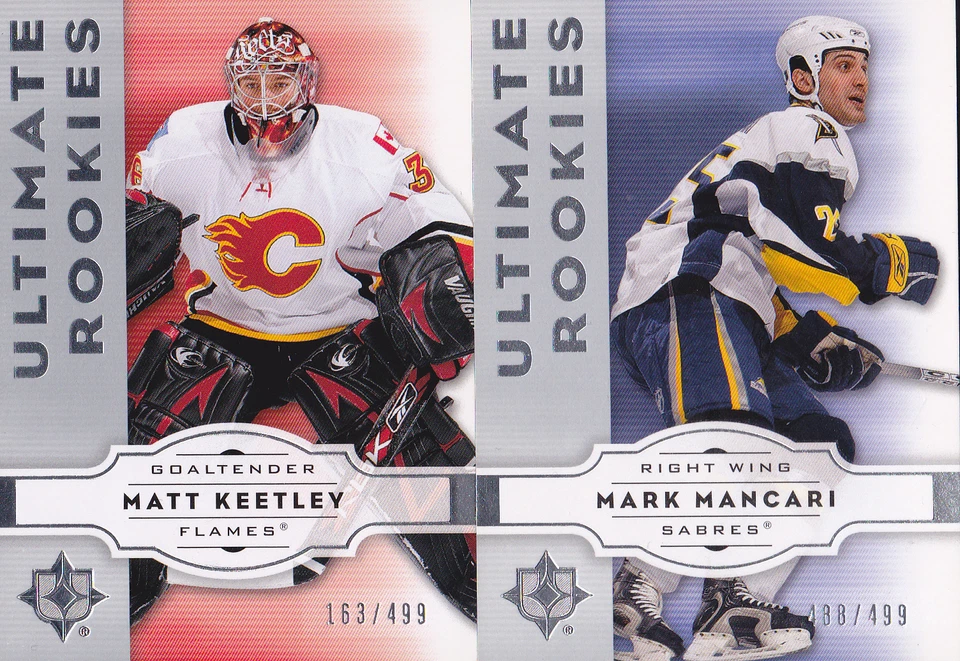 07-08 UD Ultimate Matt Keetley /499 Rookie Flames Upper Deck 2007 - Image 1 of 1