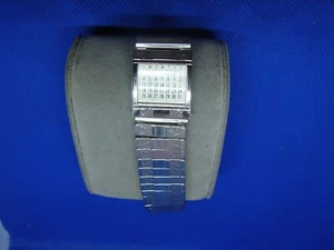 VINTAGE MARK VII STAINLESS WRISTWATCH BAND WITH CALENDAR REPAIR PART ! 2a - Picture 1 of 3