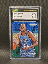 2014-15 Panini Prizm Blue & Green Mosaic #86 Kevin Durant CSG 9.5