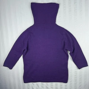 Vintage Valerie Stevens Cashmere Sweater Womens Large Purple Turtleneck - Picture 1 of 11
