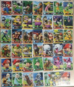 INCOMPLETE Set 39 Mario Sports Superstars Amiibo Cards + 6 Doubles - Picture 1 of 9