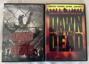 2x DVDs: DAWN OF THE DEAD - UNRATED (2004), LAND OF THE DEAD (2005) - ROMERO - Picture 1 of 7