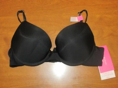 840B3 Isaac Mizrahi 0114 Perfect Coverage Convertible Bra 36D Black - Image 1 of 2