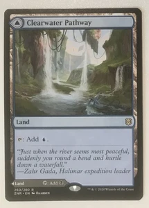 CLEARWATER PATHWAY / MURKWATER PATHWAY Zendikar Rising Magic The Gathering casi nuevo raro - Imagen 1 de 1
