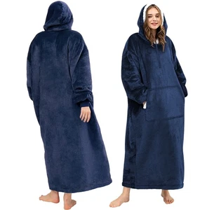Tragbare Sherpa Hoodie Decke Übergröße für Männer & Frauen (Einheitsgröße) US - Bild 1 von 15