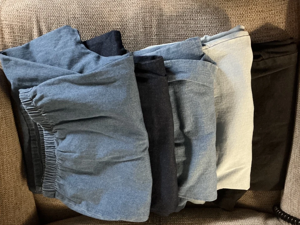 DENIM & CO. ORIGINAL WAIST STRETCH REGULAR SIDE POCKET PANT, SZ 2X, NEW, OPTIONS - Image 1 of 1