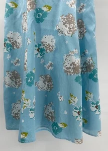 Pendleton Seidenmischung blau ärmellos Blumen Midikleid Damengröße 12 Large - Bild 1 von 21