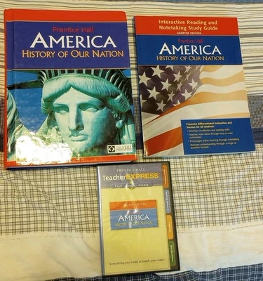 Prentice Hall America History Of Our Nation Set: Text, Workbook, Teacher Cd Foto 1 de 4