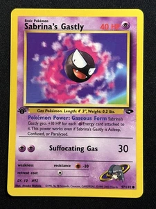 Sabrina's Gastly (97) 1st Edition Gym Challenge 097/132 LP-NM Pokemon Card - Picture 1 of 2