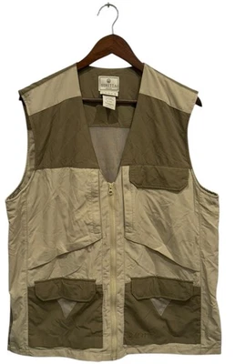 Beretta Shooting Vest Men's M Mesh Trim Outdoor Hunting Summer Vest Beige - Image 1 of 4