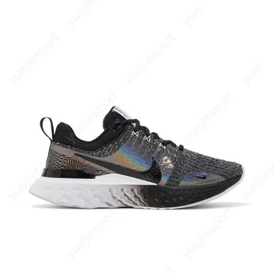 Nike Wmns React Infinity Run Flyknit 3 Premium Negro Cebra Iridiscente DZ3027-001 Foto 1 de 4