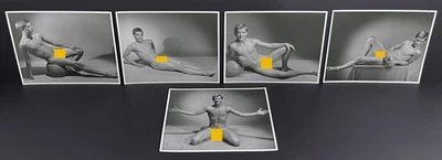 5 Western Photography Guild 5.5" x 7" Male Physique Art Photos Reid Miller - Image 1 of 2