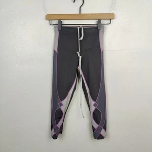 CW-X Stabilyx Joint Support 3/4 Compression Tight Womens XS Black Purple Gym - Picture 1 of 8