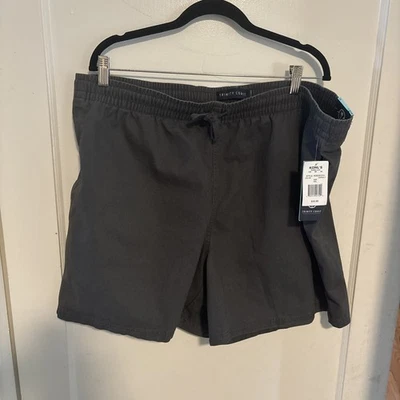 Pantalones Cortos Informales Trinity Coast Para Hombre XXL Gris Asfalto Cintura Elástica Cordón NUEVO Foto 1 de 4