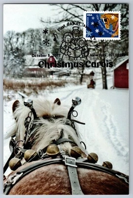 #5247-50 Christmas Carols Set of Four FDC Maxi Cards w/Pictorial Cancels - Image 1 of 4