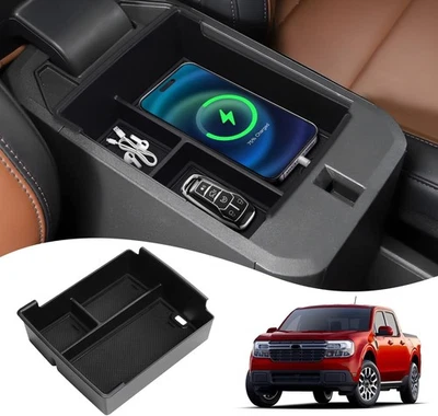 Bandeja organizadora consola central reposabrazos caja de almacenamiento para Ford Maverick 2022-2025 Foto 1 de 4