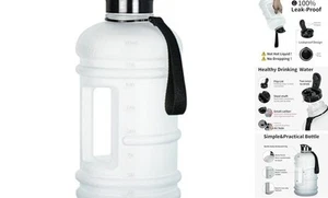 2 Liter Water Bottles - Big Water Matte Clear Water Jug 74 oz water bottle - Picture 1 of 7