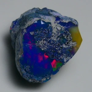 Smooth Blue Opal Rough 37.50 Cts Natural Ethiopian Welo Opal Raw, Jewelry Grade - Picture 1 of 22