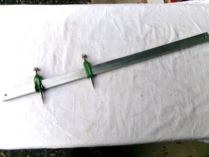 PAIR OF KNUZ NO. 40 TRAMMEL POINTS WITH 24" LONG ALUMINUM BEAM - Picture 1 of 4