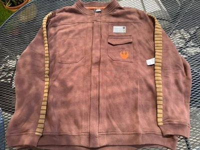 Chaqueta Star Wars Galaxy's Edge 3XL Marrón Cremallera Completa Resistencia Rebelde Vellón Nueva con Etiquetas Foto 1 de 4
