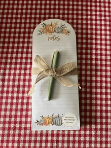 Eccolo Herbst Kürbisse Notizblock und Stift Set NEU - Bild 1 von 4