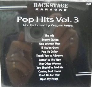 **KARAOKE CD+G DISC BACKSTAGE KARAOKE POP HITS VOL.3 FREE UNTRACKED POST AUST** - Picture 1 of 1