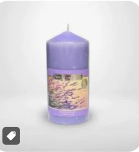 WICKFORD & CO Scented Pillar Candle LAVENDER HAZE 35 Hrs Burn Time - Picture 1 of 24