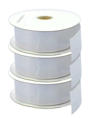 3 Rolls of 1in Silver Ribbon Holidays Christmas Bows Gift Wrapping 150 Yards - Image 1 of 4