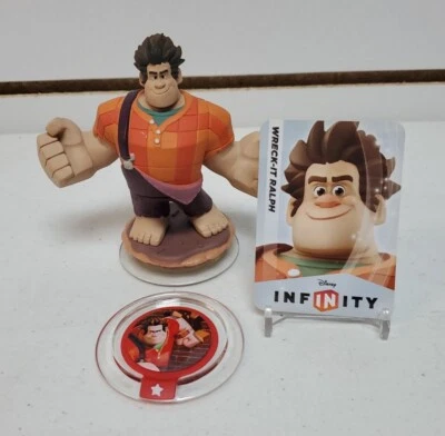 Disney Infinity: Figura Personaje Wreck-it Ralph, Disco de Poder y Tarjeta - Probado Foto 1 de 4