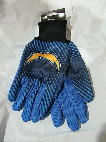 NFL Los Angeles Chargers Stripped Utility Gloves by WinCraft Cover
