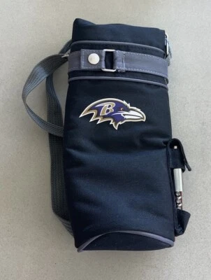 Baltimore Ravens NFL Insulated Wine Bottle Tote W Stainless Steel Corkscrew - Image 1 of 4