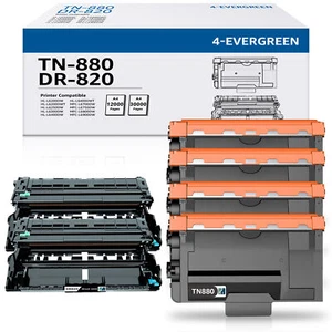 DR820 Drum TN880 Toner Cartridges for Brother HL-L6200DW L6250DW MFC-L6700DW Lot - Picture 1 of 21