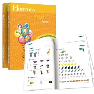 Horizons Kindergarten Math Student Books 1 & 2 by Alan Christopherson - Picture 1 of 1