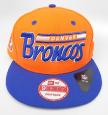 DENVER BRONCOS 49ERS NEW ERA NFL 2-TONE SCRIPT SNAPBACK 9FIFTY 950 HAT CAP NWT!