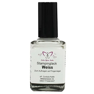 10 ml barniz blanco. Esmalte de uñas, esmalte de sello, esmalte de uñas - Imagen 1 de 3